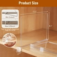 thumbnail image 4 of 6Pcs Acrylic Shelf Dividers for Closet Organization, Clear Closet Shelf Divider Organizer, 4 of 7