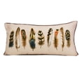thumbnail image 2 of Donna Sharp Mojave Red Feather Decorative Pillow - Southwest Rectangle Décor Pillow - Machine washable, 2 of 7