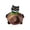 Black, variant on Halloween Wicker Candy Storage Basket with Cartoon Character, Woven Witch Cat Vampire Candy Holder Bucket, Spooky Decorative Bin for Home Room Party Tabletop Halloween Decoration, Black