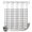 Gray, Silver, White, variant on No Hook Shower Curtain, Orange Checked Shower Curtains for Bathroom with See Through Top Window, Farmhouse Buffalo Plaid Country Rustic Waterproof & Washable Bath Curtain Extra Long 72"x96"