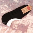 thumbnail image 2 of Audhol Mens No Show Socks! Male Teenager Adult Summer Solid Ultra Thin Breathable Trend Retro Socks No Show Socks Men Black One Size, 2 of 3