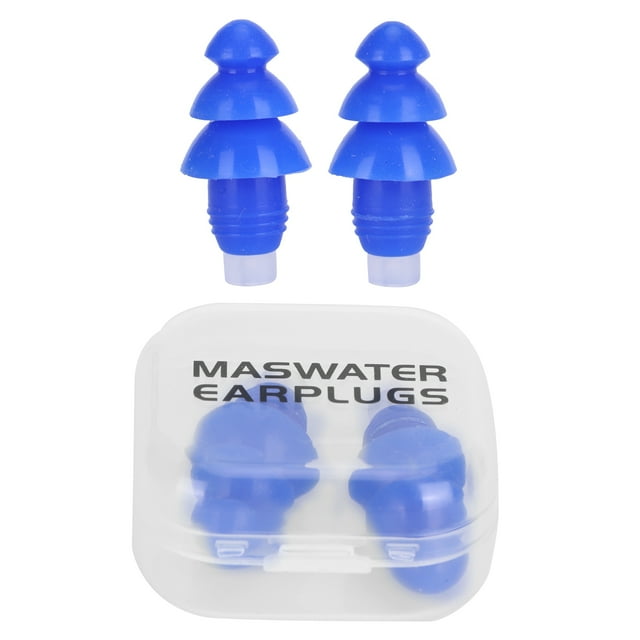Waterproof Reusable Silicone Earplugs - Noise Reduction Earplugs For Swimming And Sleeping
