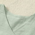 thumbnail image 5 of Sleeveless Dresses for Girls School Uniform Tie Knot Front A Line Jumper Dress Preppy Casual Summer Outfits Green 2-3 Years, 5 of 7