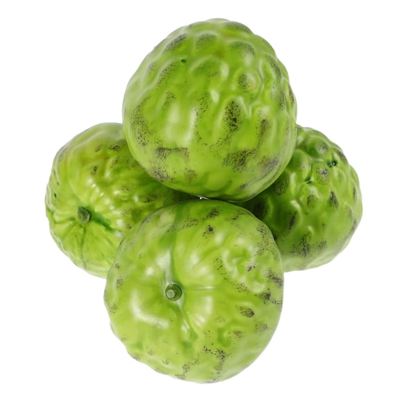 OULII Kitchen Fruit Decor Faux mosa Model Green Foam 4Pcs