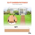 thumbnail image 5 of VEVOR Cedar Wood Garden Pathway, 12 ft L x 17 in W, Non-Slip Straight Garden Walkway, Roll Out Cedar Outdoor Walkway Path with Wire Rope Connection, Decorative Garden Paver for Backyard Wedding Party, 5 of 9