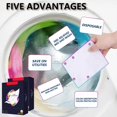 thumbnail image 6 of RAGUPEL Color Catcher Laundry Sheets 100 Count,Dye Trapping Absorber for Clothes,Prevent Staining in Mixed Load Washer, 6 of 11