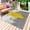 Yellow and Cement Gray, variant on Navy Blue Cement Gray Outdoor Rug for Patio/Deck/Porch, Non-Slip Large Area Rug 5 x 8 Ft, Modern Abstract Art Blue Indoor Outdoor Rugs Washable Area Rugs, Reversible Camping Rug Carpet Runner