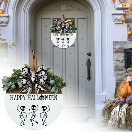 

[ Decoration] Doorplate Creating A Unique And Terrifying Atmosphere Attracting Guests Attention!3 Easter Wooden Decorations Holiday Wall Decorations for Home Kitchen Wall Decorations Christmas Door