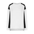 thumbnail image 6 of Waffle Long Sleeve Shirts for Womens Fashion Colorblock Pullover Sweatshirts High Low Tunic Tops, 6 of 8