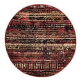 thumbnail image 3 of Unique Loom Saturn Collection Area Rug - Relay (3' 3" Round Burgundy/Cream), 3 of 7