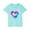 Blue, variant on WRKEKC Girls T-Shirts, Summer Tops for Girls, Girls' Summer Casual Comfortable Heart Print Round Neck Short Sleeve Soft T-Shirts