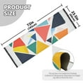 thumbnail image 5 of Yayeee Runner Rug for Bedroom 2'x6' Machine Washable Hallway Non Slip Mat, Red Triangles, 5 of 8