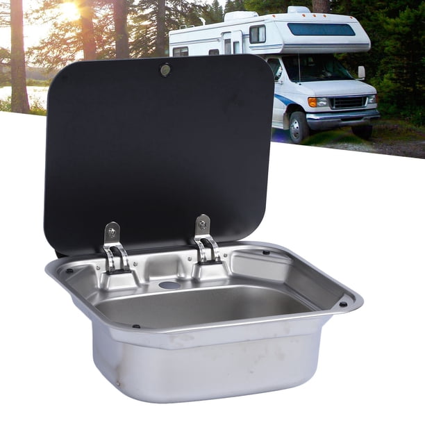Fregadero De Acero Inoxidable, Lavabo Cuadrado De Acero Inoxidable 304 Para Vehículos Recreativos Para Yates Para Autocaravanas