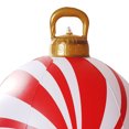 Lyqzj 24 Inch Light Up PVC Inflatable Christmas Ball Large Outdoor