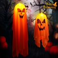 thumbnail image 4 of Yellow Luces fantasma para decoración de festivales al aire libre, luces de cadena de Halloween constantes, 4 of 5