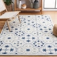 thumbnail image 2 of SAFAVIEH Micro-Loop Karenza Medallion Area Rug, Ivory/Sage, 5' x 8', 2 of 8