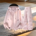 thumbnail image 4 of Maqroz Y2K Clothing Two Piece Sets Long Sleeve Hooded Zip Up Windbreaker Jacket Baggy Parachute Cargo Pants Multi Pockets Casual Streetwear Matching Outfits, 4 of 5