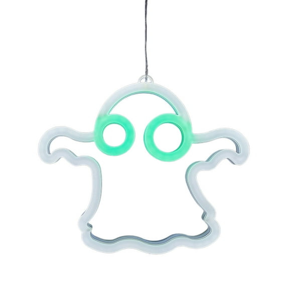 Luoshdecor Halloween Ghost LED Window Lights ,Cute Ghost Light Halloween Decoration for Wall Decor, for Window Door