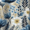 thumbnail image 4 of Designart "Floral Abundance In Blue Meadow I" Floral Blackout Curtain Single Panel, 4 of 4