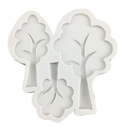 

Chocolate Moulds Trees Shape Baking Molds Fondant Moulds Cake Molds Silicone Material Perfect Gifts for DIY Baking Lover