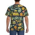 thumbnail image 2 of Rocae Colorful Hippie for Men's Moisture-Wicking Crew Tee - T-Shirt for Sports, Outdoor Activities, and Casual WearLarge, 2 of 9