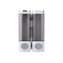 Wall Mounted 300Ml Soap Dispenser Pump Bottle for Shower Gel Shampoo Conditioner Double Bottles