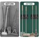 thumbnail image 3 of 304 Stainless Steel Mop Holder Hook Wall Mounted Mop Organizer Rack Brush Broom Mop Hanger Kitchen Bathroom Storage Strong Hook,Silver 4pcs, 3 of 4