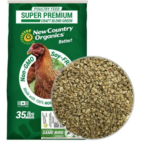 New Country Organics Gamebird Crumbles, 35 lbs