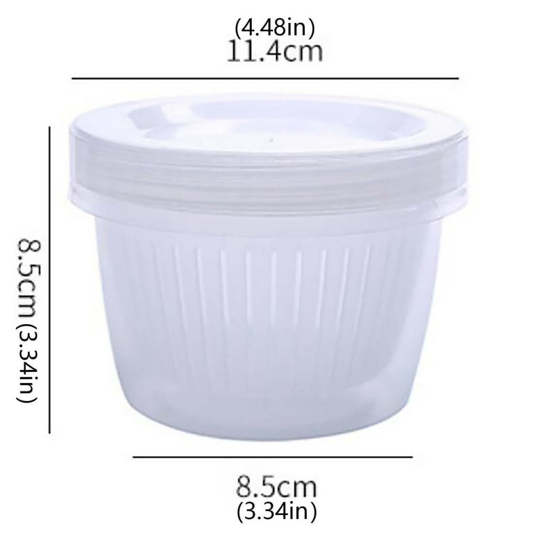 2 Pack - Zilpoo Plastic Round Food Storage Containers with Lid, 10.5 –  SHANULKA Home Decor