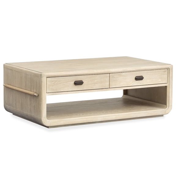 Salt Life Home Sunset Cove Sanibel Brown Rectangular Cocktail Table With Casters