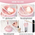 thumbnail image 6 of 3-In-1 Silicone Makeup Brush Cleaner Mat & Drying Rack - Cosmetic Brush Cleaning & Air Dry Tool, Beauty Tool Organizer Kit, 6 of 9