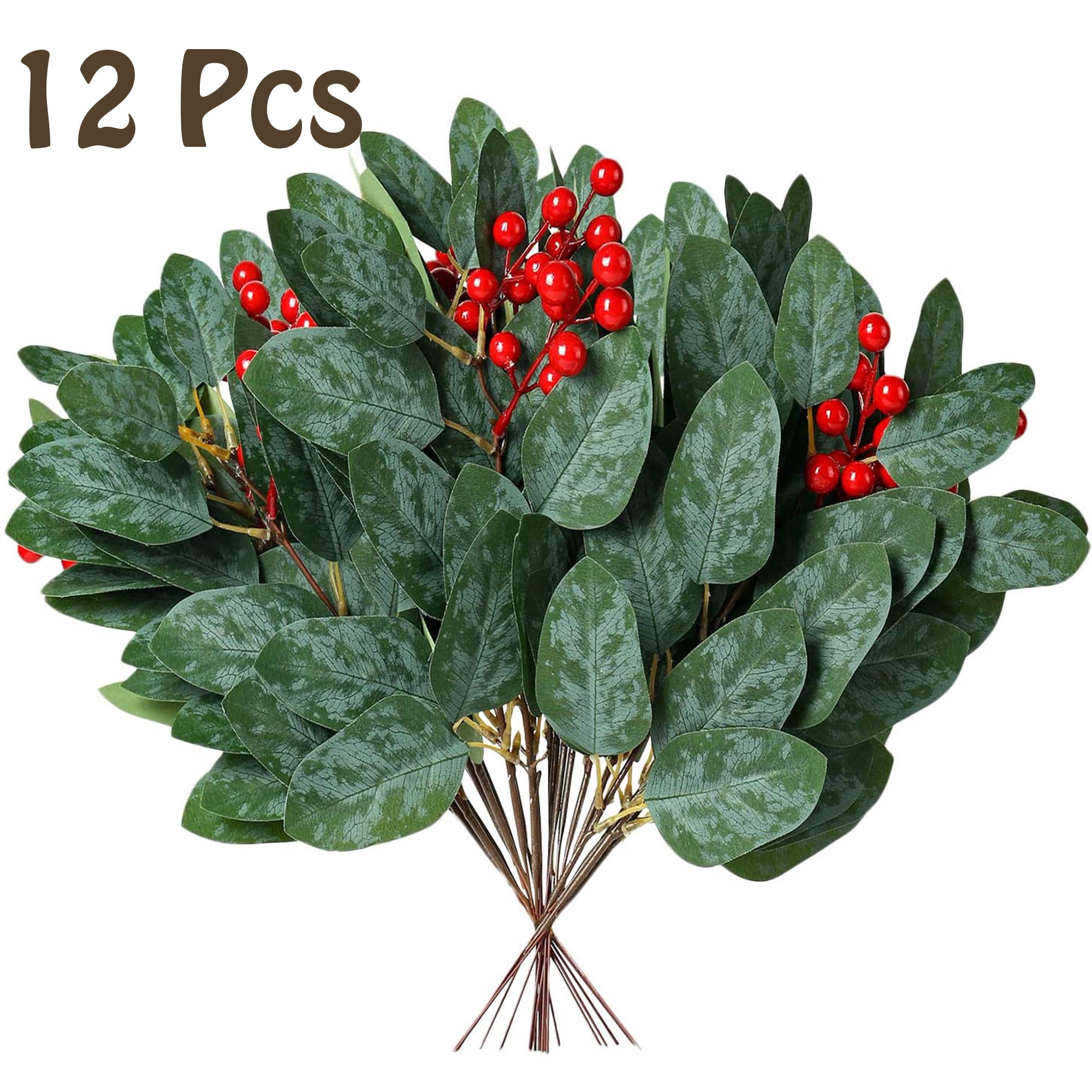 Large Red Berry Picks, Set of 12  Artificial christmas wreaths, Realistic  christmas trees, Christmas tree picks