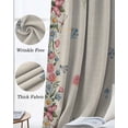 thumbnail image 6 of Spring Floral Birds Blackout Curtains for Bedroom 45 Inch Length 2 Panels Set, Butterflies Daisy Farmhouse Flowers Thermal Insulated Energy Saving Window Treatment Curtains Blackout Drapes 52"x45", 6 of 8