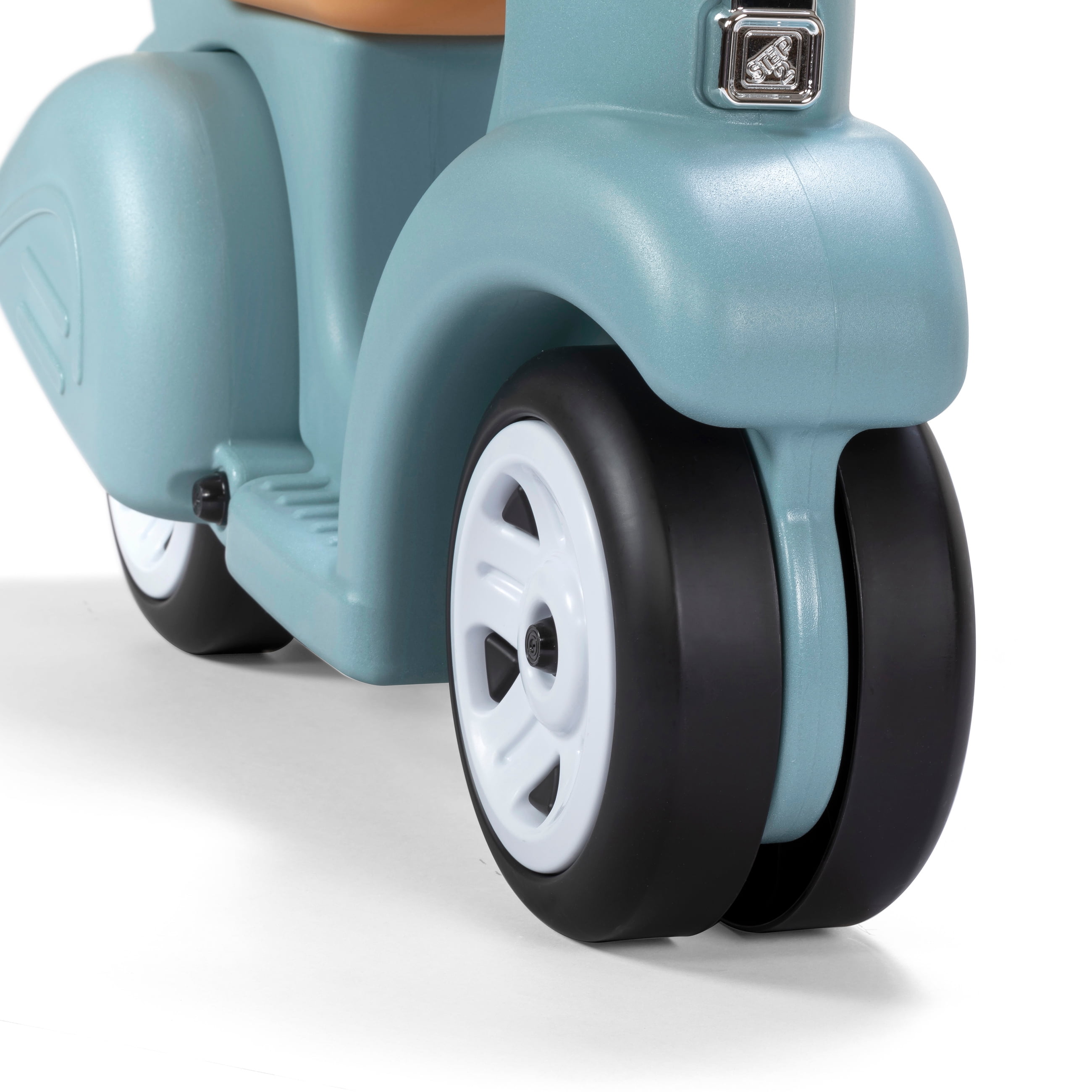 Step2 Ride Along Aqua Scooter Plastic Toddler Foot-to-Floor Riding Toy for Ages 18M-4Y