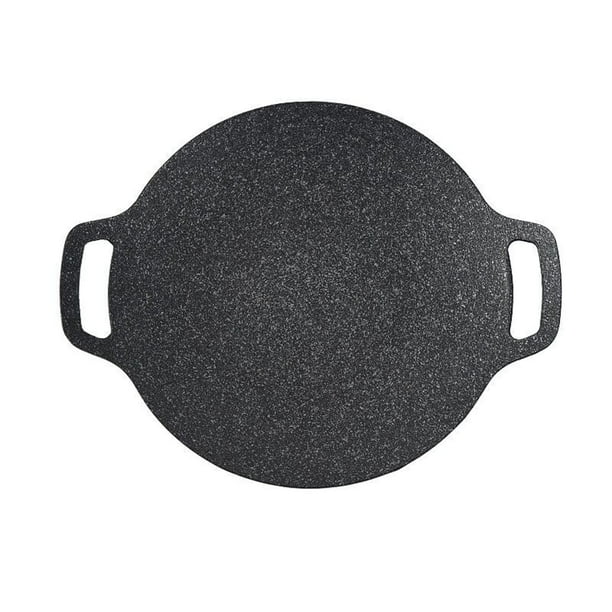 Xihbxyly Parrilla Multiusos, Superficie Antiadherente, Fácil de Limpiar, Distribución Rápida Del Calor, Diseño Portátil, Ideal para Reuniones Familiares, Barbacoas y Cocina, 1 Olla de Piedra, Gran Ca