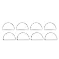 thumbnail image 1 of Silver Napkin Rings,8pcs Silver Semicircle Napkin Table Napkin Rings Silver Semicircle Napkin Rings Unrivaled Performance, 1 of 14