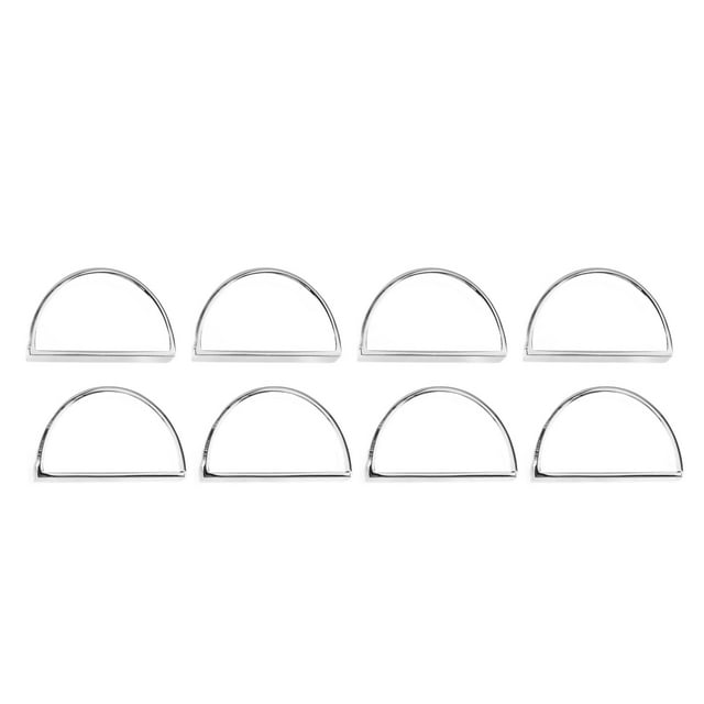Silver Napkin Rings,8pcs Silver Semicircle Napkin Table Napkin Rings Silver Semicircle Napkin Rings Unrivaled Performance