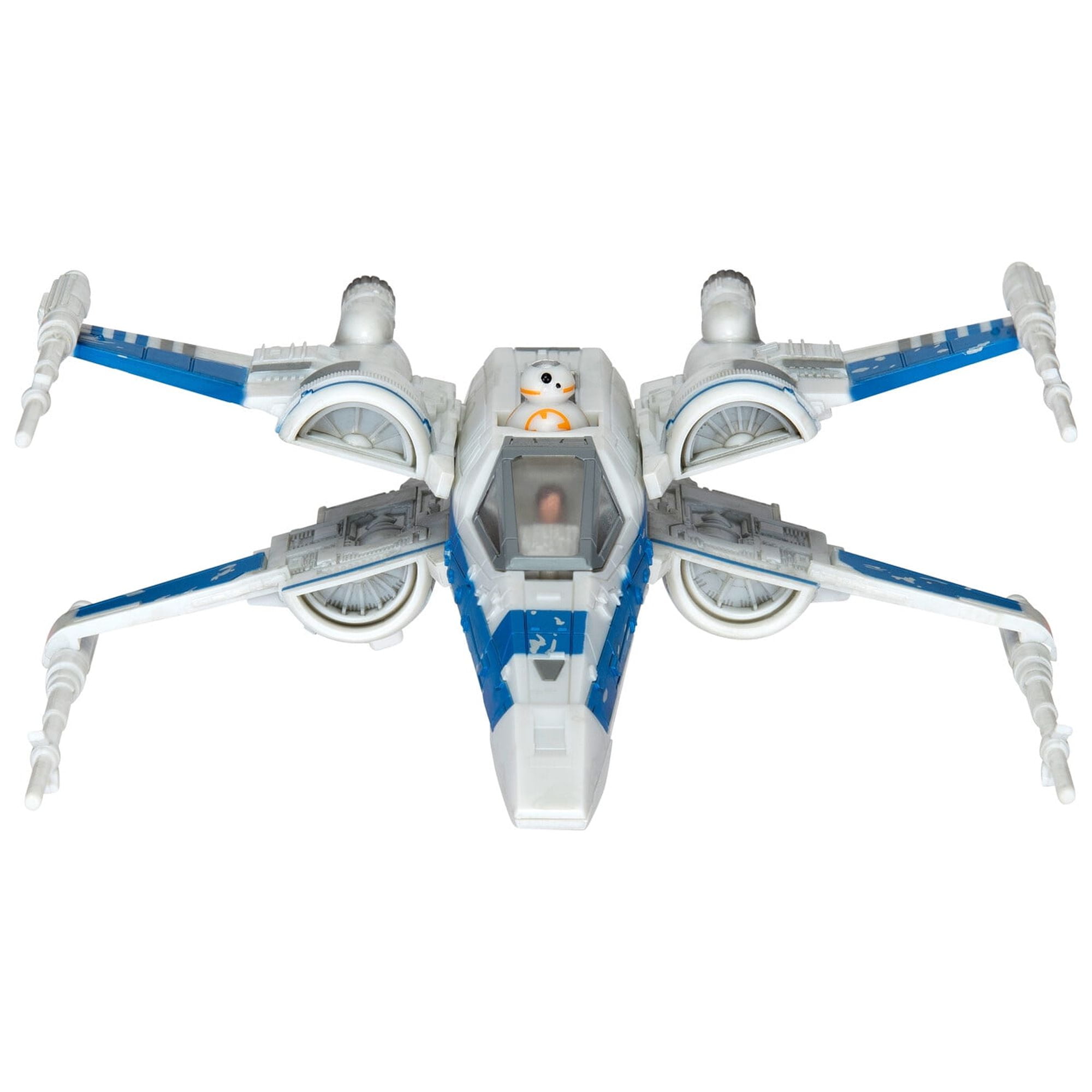 Star Wars Micro Galaxy Squadron Poe Dameron's T-70 X-Wing - 5 inch Chase Starfighter Class Vehicle with Accessories