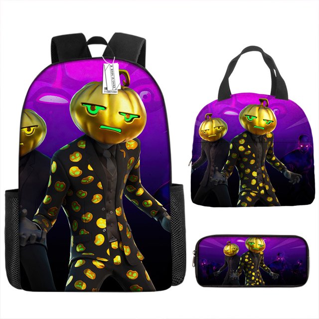 Fortress Night Children's Schoolbag Primary And Secondary School Student Backpack Lightweight Digital Print Lunch