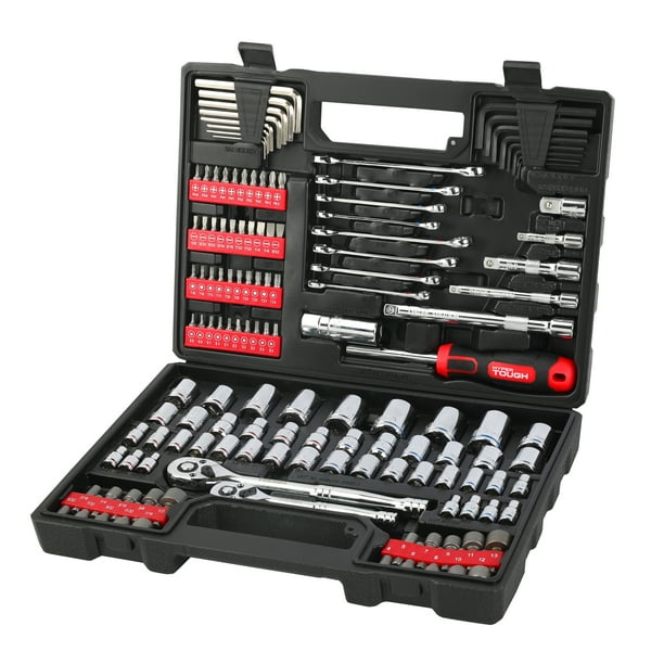 Hyper Tough 144-Piece 1/4, 3/8 and 1/2-inch Drive Mechanics Tool