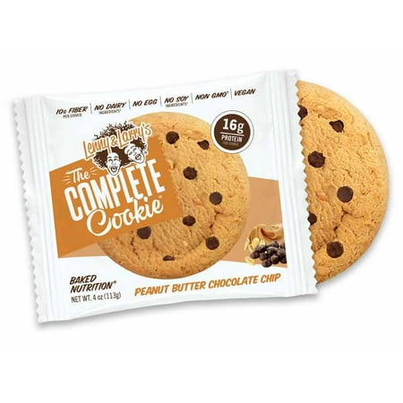Lenny and Larry's The Complete Cookie, Peanut Butter Chocolate Chip, 16g Protein, 12