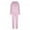 Pink, variant on Otvok Womens Thickened Velvet Long Sleeve Sweater Trousers Two-Piece Suit