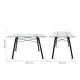 thumbnail image 5 of Set de comedor Cristal Oslo Nogal y 4 sillas Eames Blanco base Nogal MUNDO IN Minimalista, 5 of 6