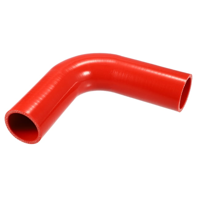 Universal 48mm 1.89 ID 90 Grados Coche Acoplador Silicona Manguera Rojo