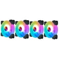 thumbnail image 4 of Worgeous 4 pcs  Case Fans 14CM Desktop Computer RGB Fans Computer Cooling Fans Lighting Fan, 4 of 8