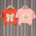 thumbnail image 4 of Kaemgyyd 2 Pack Baby Boys Girls T-Shirt Cute Print Short Sleeve Summer Tee Toddler Unisex Crew Neck Tops 2-11 Y, 4 of 5
