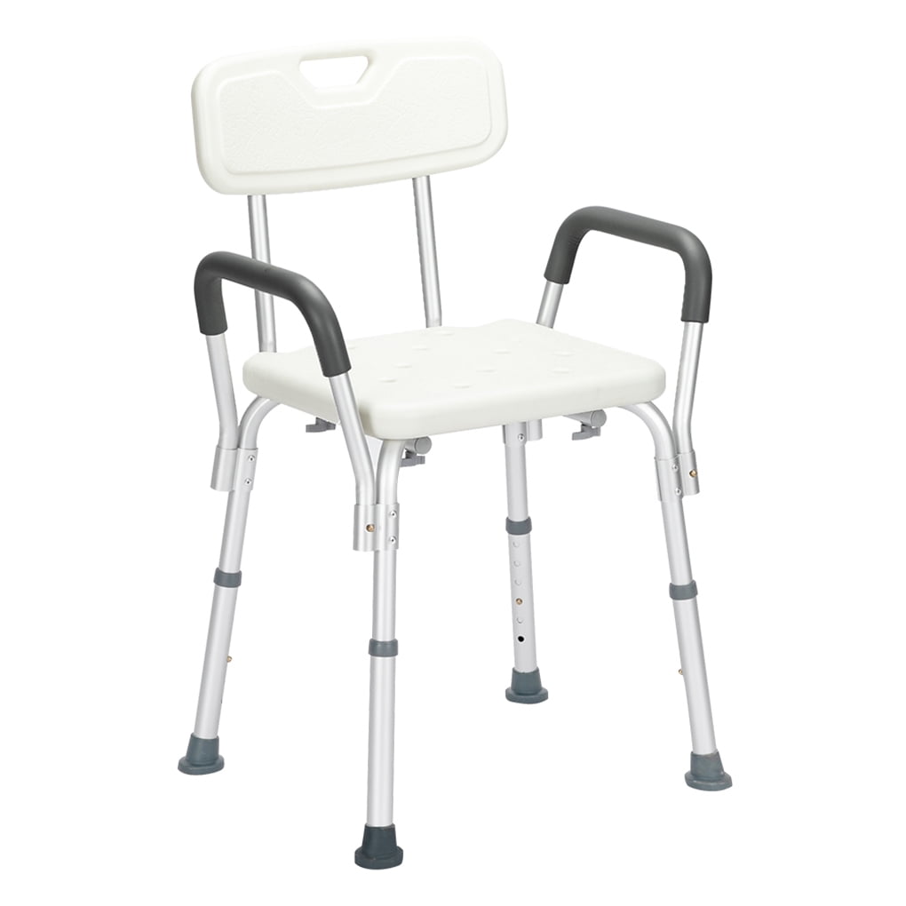 Height Adjustable Bath Shower Chair Elderly Safety Bathing Seat Anti