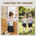thumbnail image 2 of URSOFINE Color Block Drawstring Backpack Lightweight Large Capacity Casual Daypack, 2 of 8