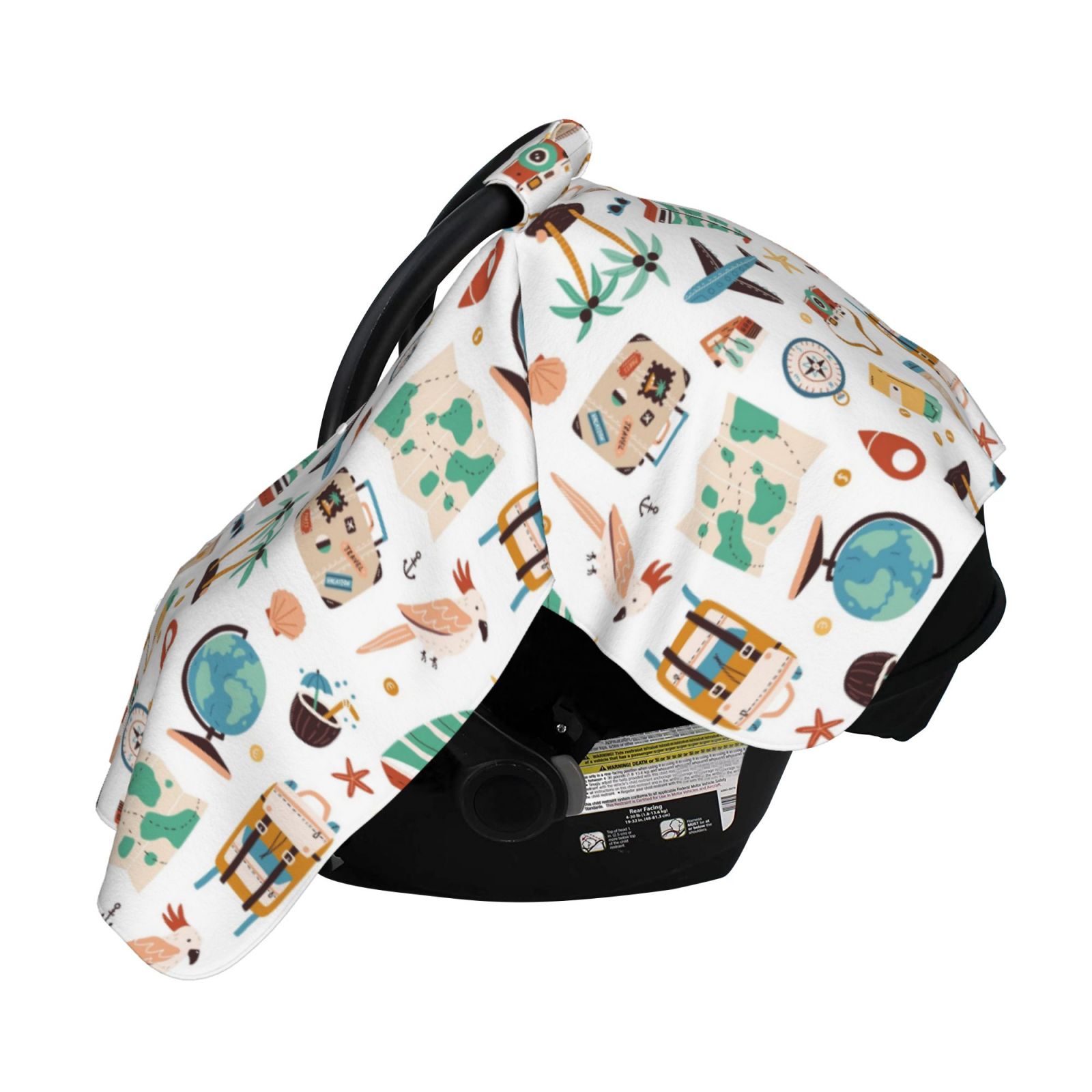 Naloa Travel1 Baby Car Seat Cover, Breathable Baby Carrier Cover, Multiuse Baby Carrier Cover & Nursing Breastfeeding Cover