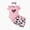 Summer Outfits for Baby Girls01-Red, variant on Toddler Baby Girls Summer Outfits 0 3 6 9 12 18 Months Leopard Heart Pattern Ruffle Romper + Camouflage Bowknot Short + Headband Set Toddler Girl Clothes